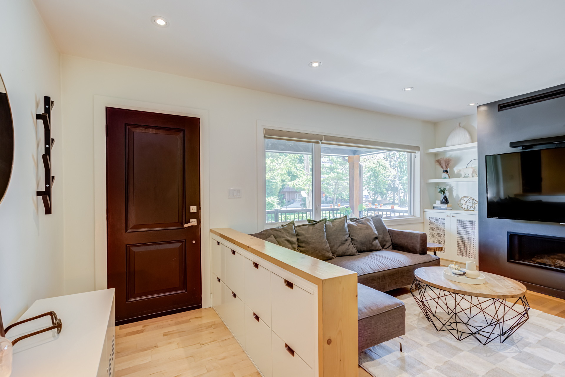 Main floor entry and living room